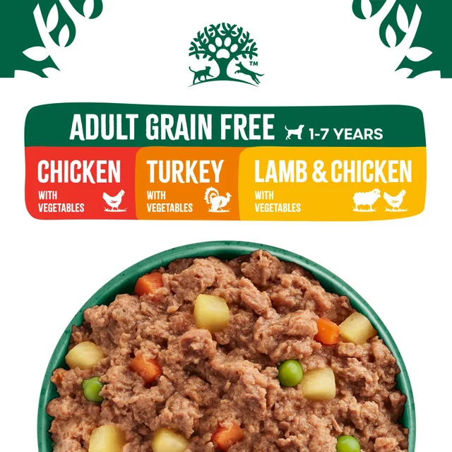 Adult Turkey, Lamb and Chicken in Loaf Grain Free Wet Dog Food